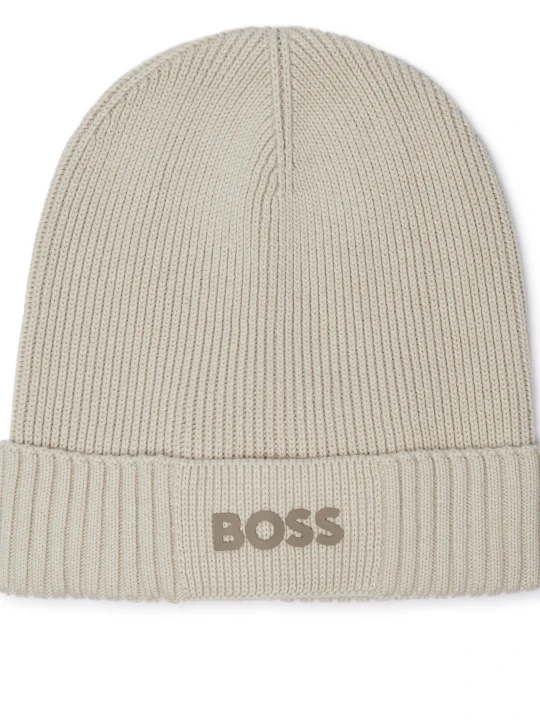 Zdjęcie produktu BOSS GREEN Czapka Asic_Beanie-X | z dodatkiem wełny ecru