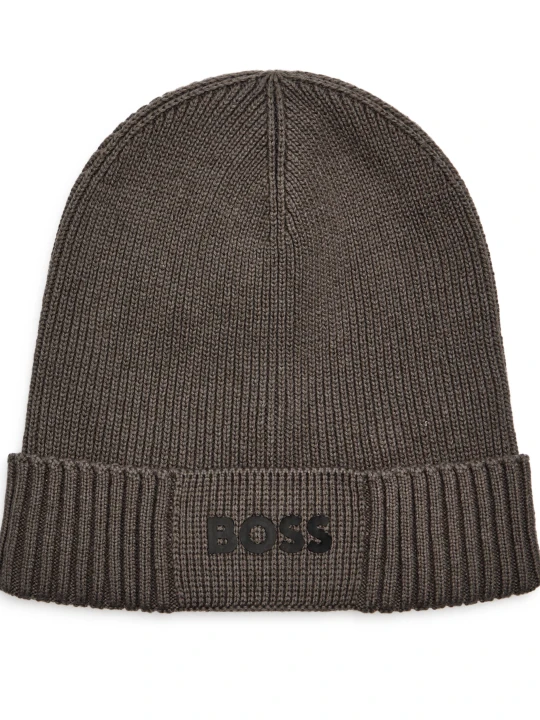 Zdjęcie produktu BOSS GREEN Czapka Asic_Beanie-X | z dodatkiem wełny brązowy