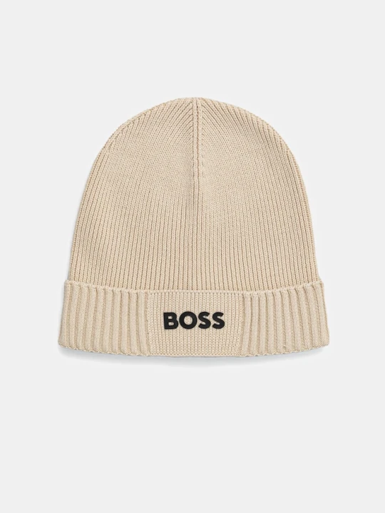 Zdjęcie produktu BOSS Green czapka z wełną Asic_Beanie-X beżowy