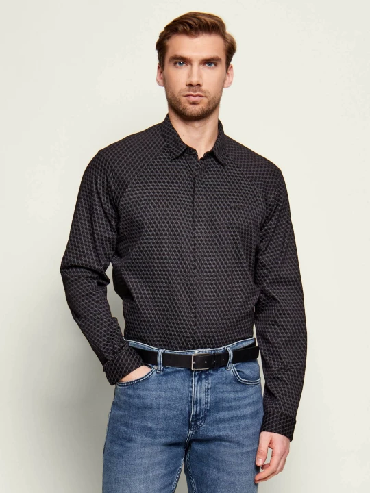 Zdjęcie produktu BOSS GREEN Koszula ST_Excurse | Regular Fit | stretch czarny