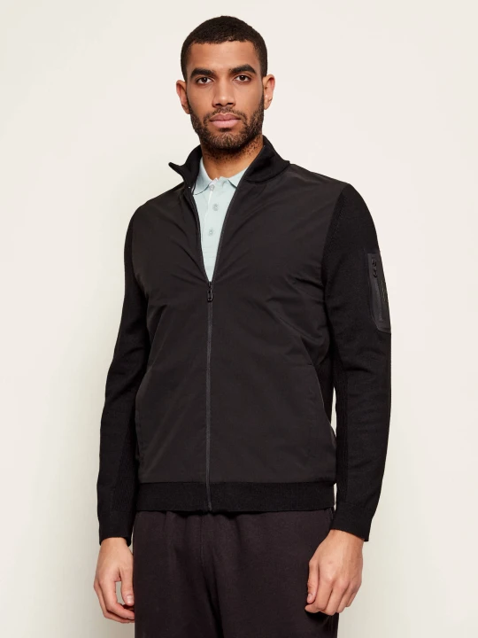 Zdjęcie produktu BOSS GREEN Kurtka bomber KN_Momentum-X HY | Regular Fit | z dodatkiem wełny czarny