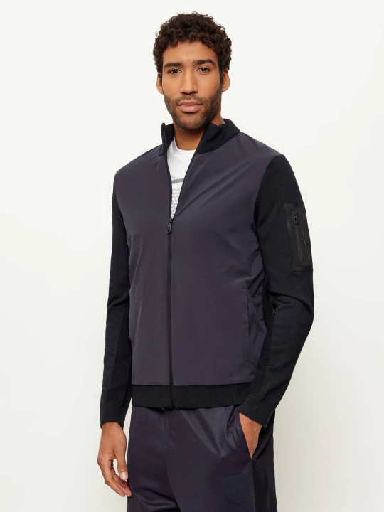 Zdjęcie produktu BOSS GREEN Kurtka bomber KN_Momentum-X HY | Regular Fit | z dodatkiem wełny granatowy