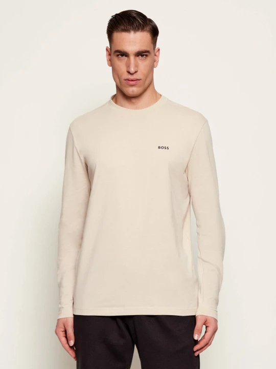 Zdjęcie produktu BOSS GREEN Longsleeve Tee Long | Regular Fit | stretch beżowy