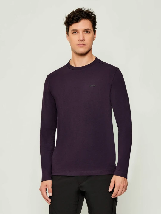 Zdjęcie produktu BOSS GREEN Longsleeve Tee Long | Regular Fit | stretch fioletowy