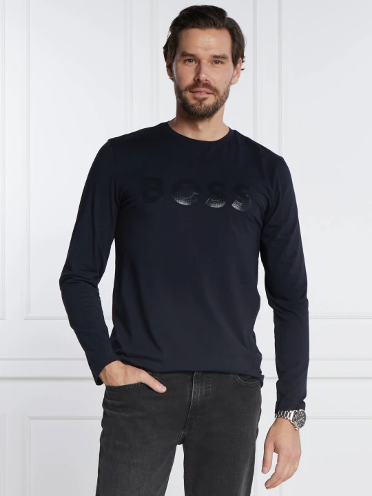 Zdjęcie produktu BOSS GREEN Longsleeve Togn 3 | Regular Fit | stretch granatowy