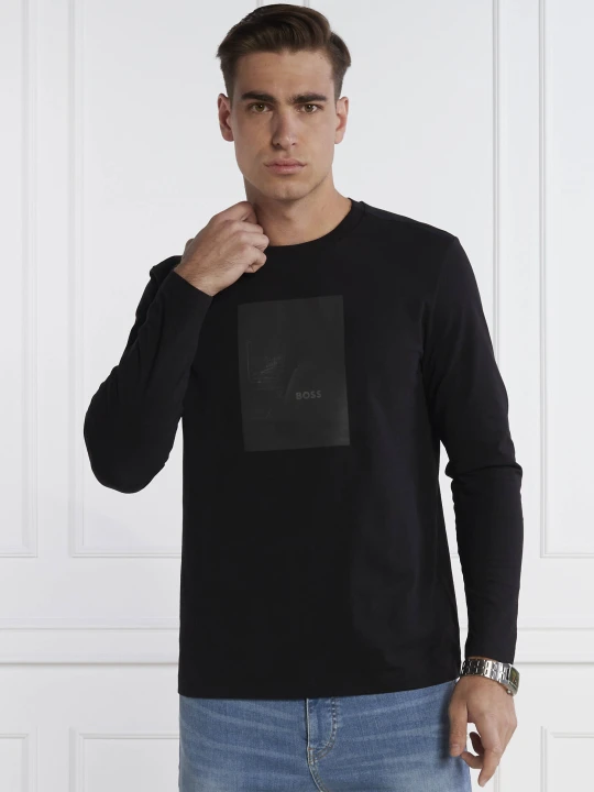 Zdjęcie produktu BOSS GREEN Longsleeve Togn Mirror | Regular Fit czarny