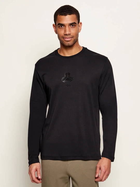 Zdjęcie produktu BOSS GREEN Longsleeve TS_Mirror Togn | Relaxed fit czarny