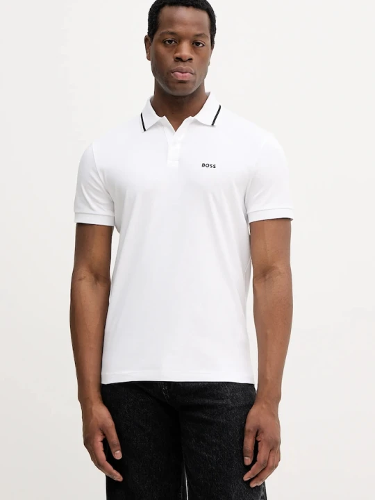 Zdjęcie produktu BOSS Green polo bawełniane PL_Join Paddy biały