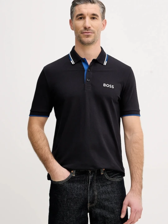 Zdjęcie produktu BOSS Green polo męskie Paddy Pro czarny