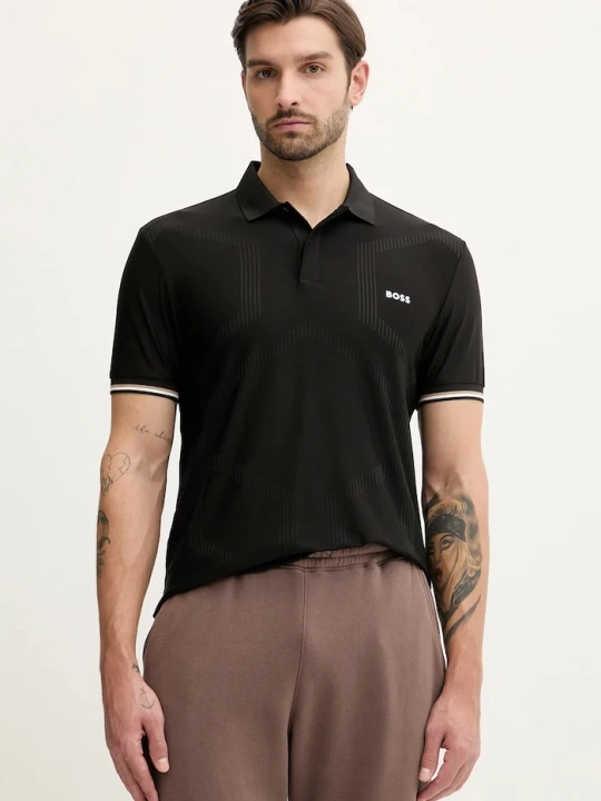 Zdjęcie produktu BOSS Green polo PL_GOC Chip Hexa czarny