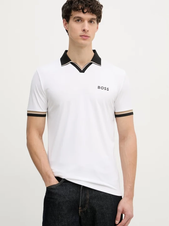 Zdjęcie produktu BOSS Green polo męskie biały