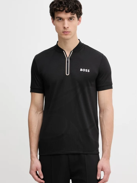 Zdjęcie produktu BOSS Green polo męskie czarny
