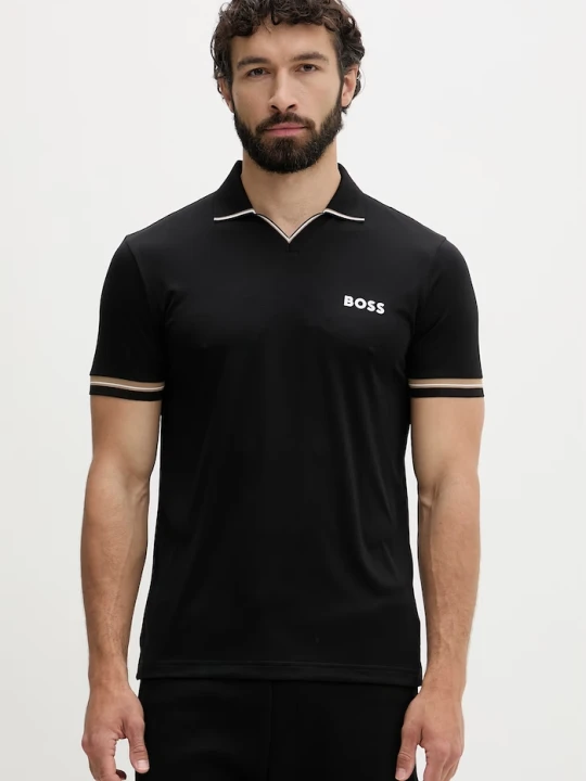 Zdjęcie produktu BOSS Green polo męskie czarny