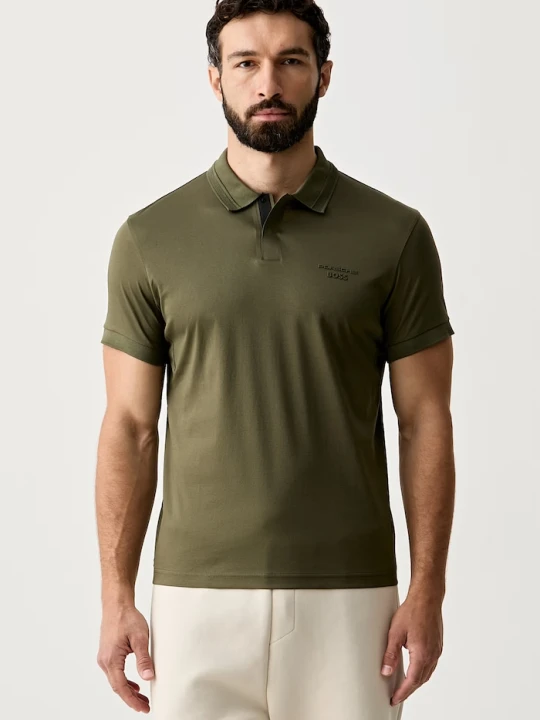Zdjęcie produktu BOSS Green polo męskie bawełniane BOSS X PORSCHE