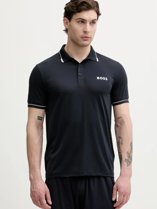 Zdjęcie produktu BOSS Green polo męskie Paul Pro granatowy
