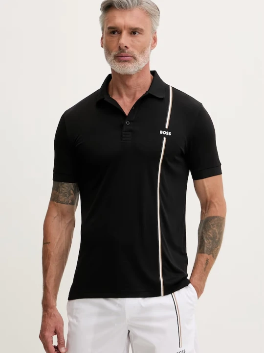 Zdjęcie produktu BOSS Green polo męskie PL_TOC Game 3 czarny