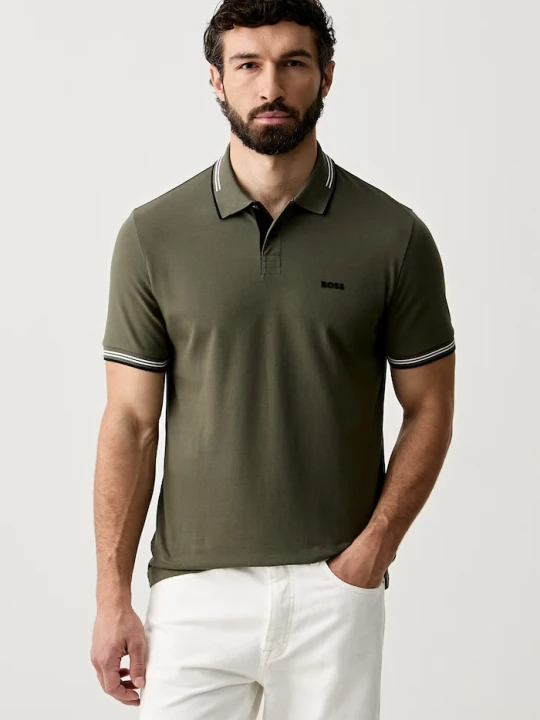 Zdjęcie produktu BOSS Green polo męskie z bawełną Paul