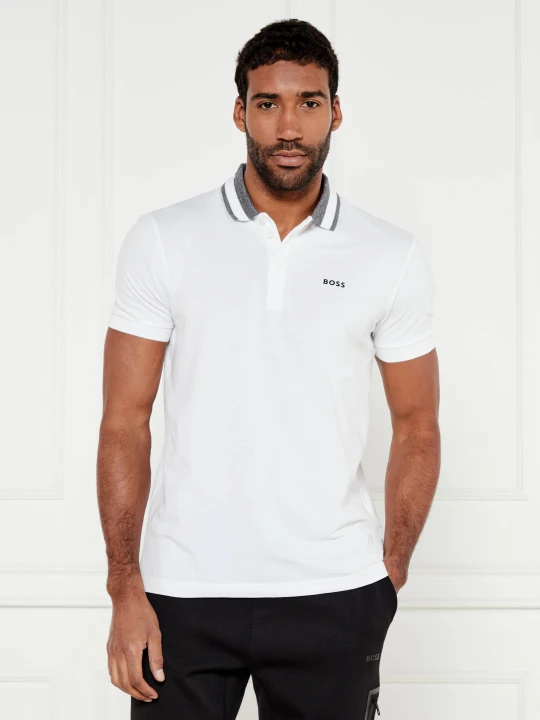 Zdjęcie produktu BOSS GREEN Polo Paddy 1 | Regular Fit | stretch biały