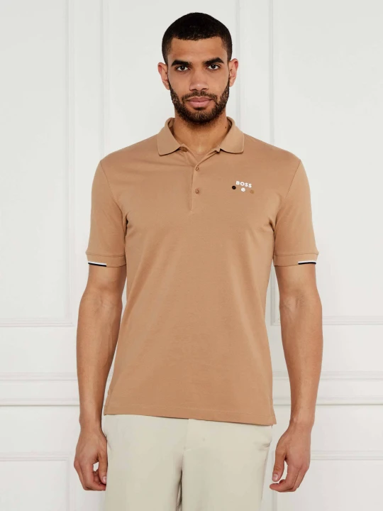 Zdjęcie produktu BOSS GREEN Polo Paddy BOSS Open 25 | Regular Fit | mercerised beżowy