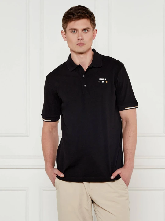 Zdjęcie produktu BOSS GREEN Polo Paddy BOSS Open 25 | Regular Fit | mercerised czarny