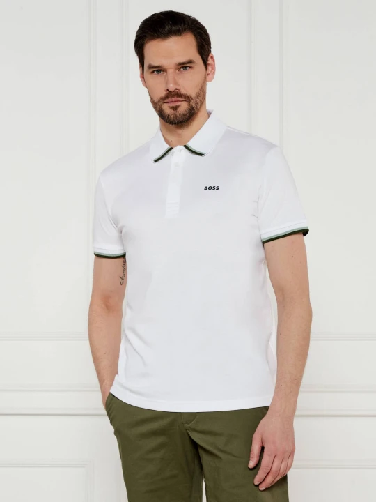 Zdjęcie produktu BOSS GREEN Polo Paddy Lux Heritage | Regular Fit biały