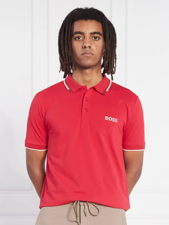 Zdjęcie produktu BOSS GREEN Polo Paddy Pro | Regular Fit | pique czerwony