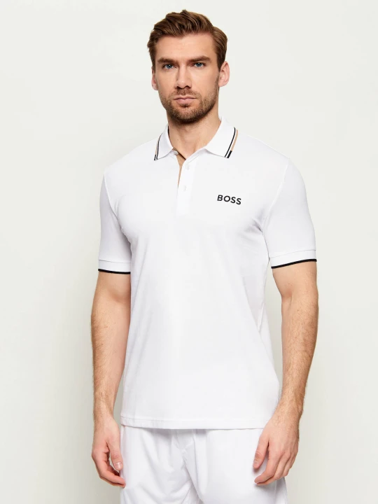Zdjęcie produktu BOSS GREEN Polo Paddy Pro | Regular Fit | stretch biały