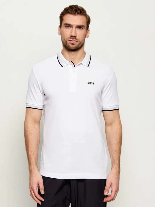 Zdjęcie produktu BOSS GREEN Polo Paddy | Regular Fit | pique biały