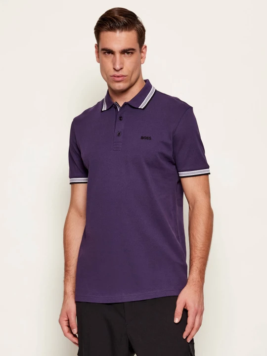 Zdjęcie produktu BOSS GREEN Polo Paddy | Regular Fit | pique fioletowy