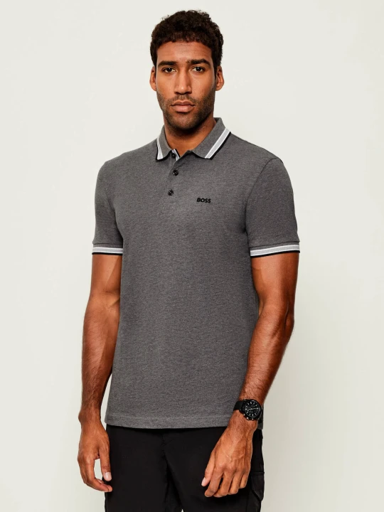 Zdjęcie produktu BOSS GREEN Polo Paddy | Regular Fit | pique szary