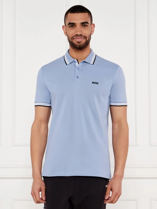 Zdjęcie produktu BOSS GREEN Polo Paddy | Regular Fit | pique błękitny
