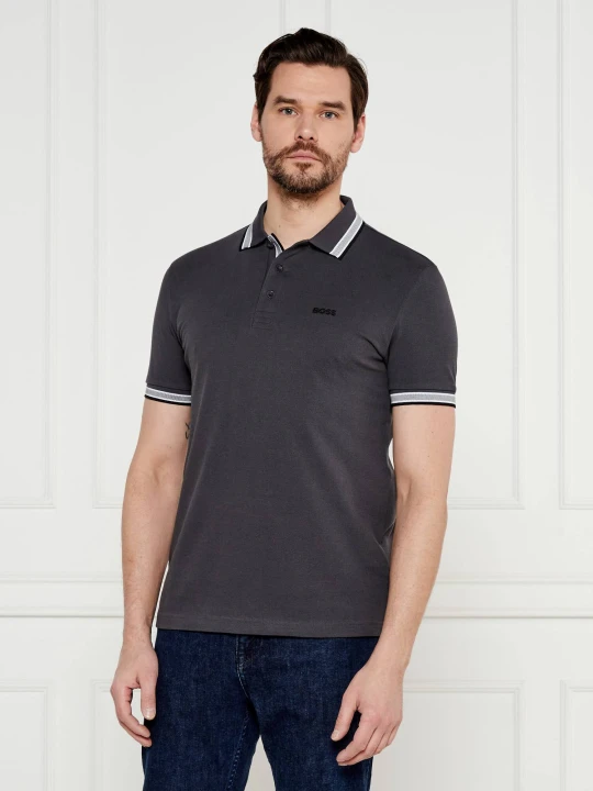 Zdjęcie produktu BOSS GREEN Polo Paddy | Regular Fit | pique szary