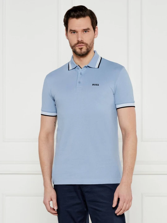 Zdjęcie produktu BOSS GREEN Polo Paddy | Regular Fit | pique błękitny