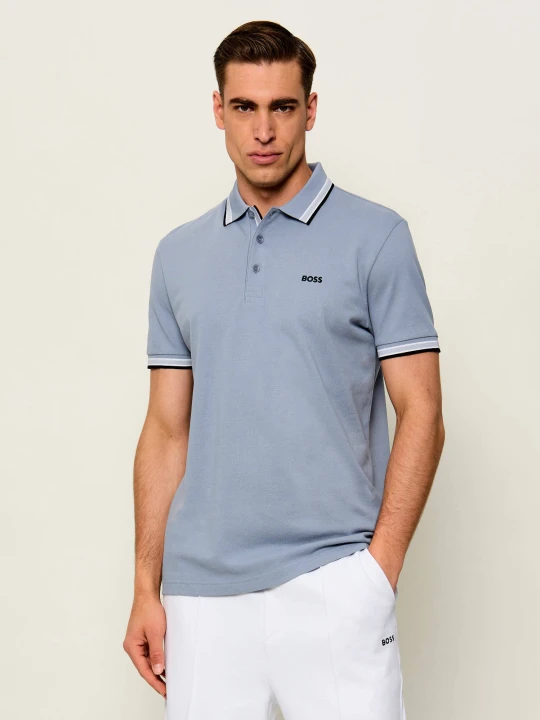 Zdjęcie produktu BOSS GREEN Polo Paddy | Regular Fit | pique szary