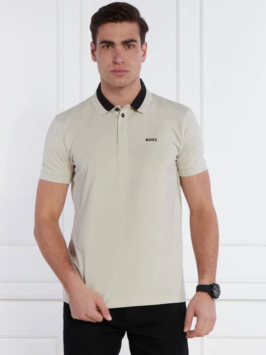 Zdjęcie produktu BOSS GREEN Polo Paddy | Regular Fit | stretch beżowy