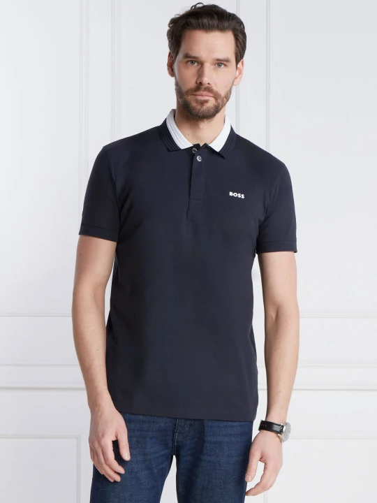Zdjęcie produktu BOSS GREEN Polo Paddy | Regular Fit | stretch granatowy