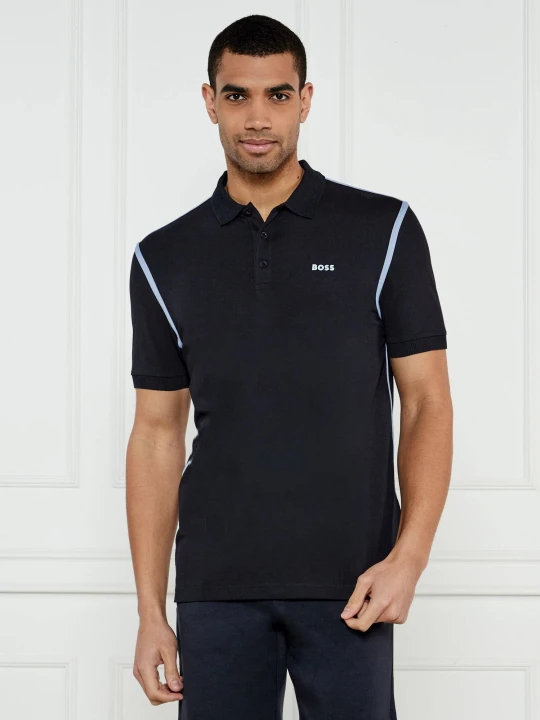 Zdjęcie produktu BOSS GREEN Polo Paddy Tape | Regular Fit | stretch granatowy