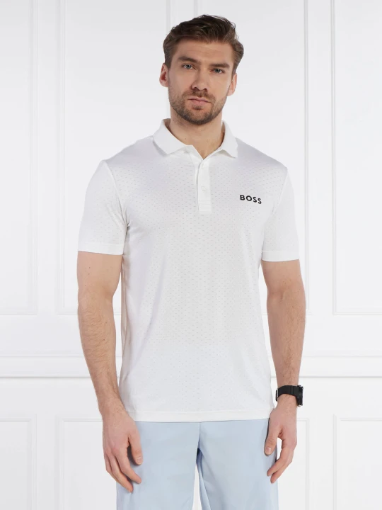 Zdjęcie produktu BOSS GREEN Polo Paddytech | Regular Fit | stretch biały