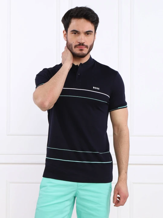 Zdjęcie produktu BOSS GREEN Polo Pariq | Regular Fit granatowy