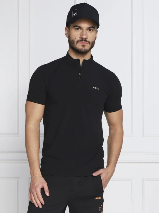 Zdjęcie produktu BOSS GREEN Polo Pariq | Slim Fit czarny