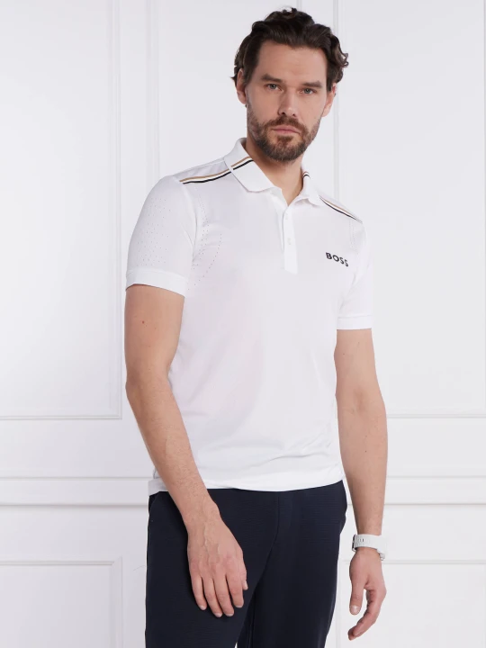 Zdjęcie produktu BOSS GREEN Polo Patteo MB 13 | Slim Fit biały