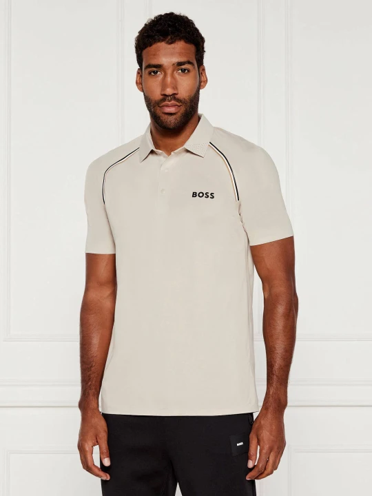 Zdjęcie produktu BOSS GREEN Polo Patteo TOC | Slim Fit | stretch beżowy