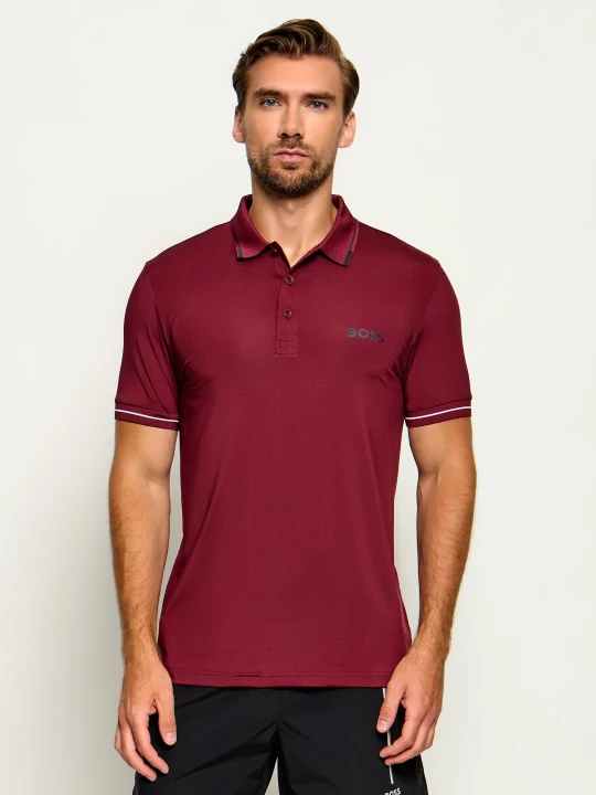 Zdjęcie produktu BOSS GREEN Polo Paul Pro | Slim Fit bordowy