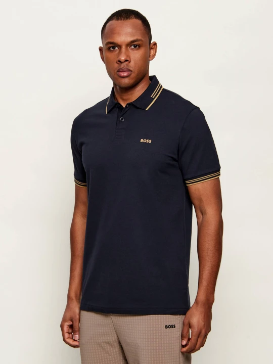 Zdjęcie produktu BOSS GREEN Polo Paul | Slim Fit | stretch granatowy