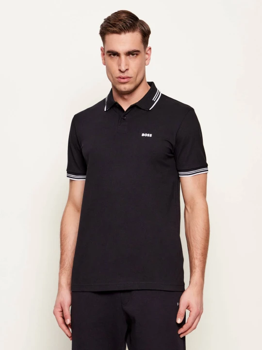 Zdjęcie produktu BOSS GREEN Polo Paul | Slim Fit | stretch czarny