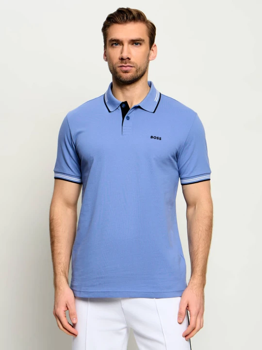 Zdjęcie produktu BOSS GREEN Polo Paul | Slim Fit | stretch niebieski