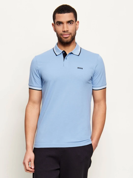 Zdjęcie produktu BOSS GREEN Polo Paul | Slim Fit | stretch niebieski