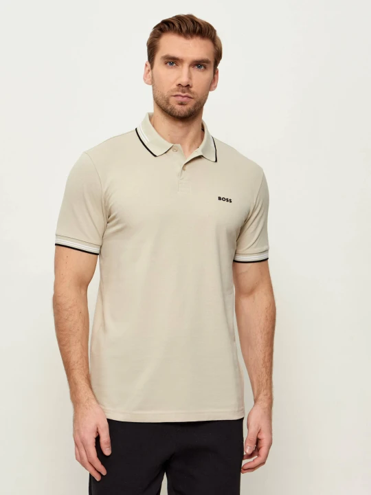 Zdjęcie produktu BOSS GREEN Polo Paul | Slim Fit | stretch beżowy