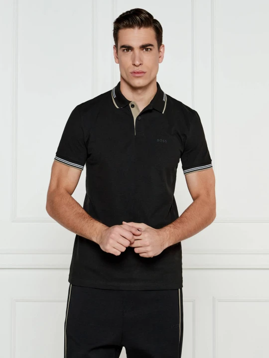 Zdjęcie produktu BOSS GREEN Polo Paul | Slim Fit | stretch czarny
