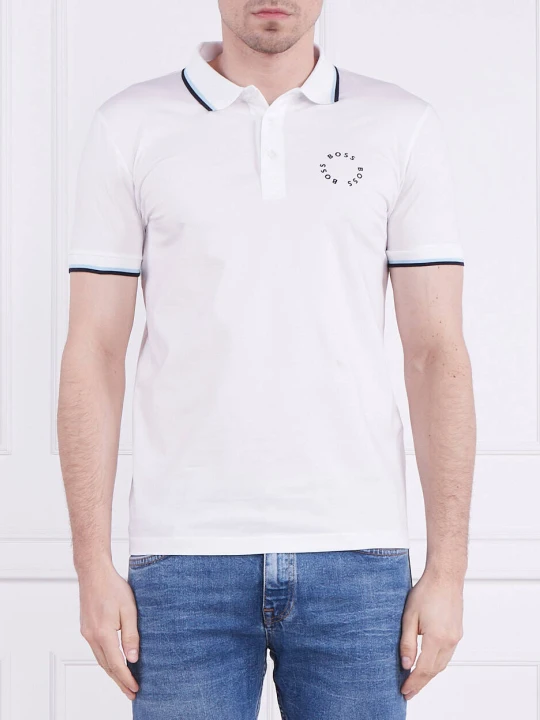 Zdjęcie produktu BOSS GREEN Polo Paule 2 | Slim Fit biały